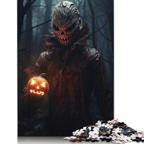1000-teiliges Grusel-Puzzle mit Vogelscheuche für Erwachsene, Puzzle für Erwachsene und Jugendliche ab 12 Jahren, 1000 Teile (38 x 26 cm) < von GQmoney