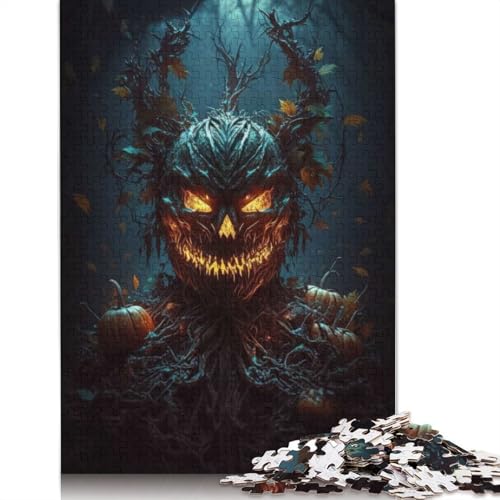 1000-teiliges Halloween VI-Puzzle für Erwachsene, Papierpuzzle für Erwachsene, Lernspiel, Herausforderungsspielzeug, 1000 Stück (75 x 50 cm) von GQmoney