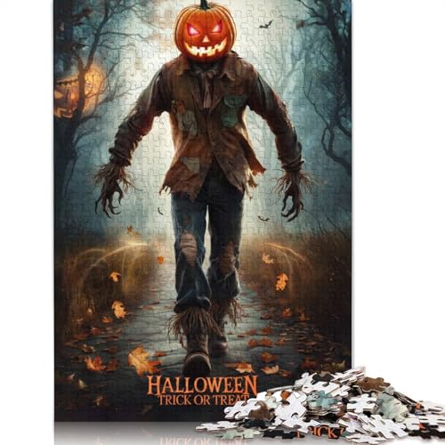 1000-teiliges Halloween-Vogelscheuchen-Puzzle für Erwachsene und Teenager. Puzzle für Familienspaß und Spieleabend. 1000 Teile (75 x 50 cm) von GQmoney