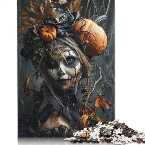 1000-teiliges Halloween XI-Puzzle für Erwachsene, Papierpuzzle für Erwachsene und Jugendliche, Lernpuzzle 1000 Teile (38 x 26 cm) von GQmoney