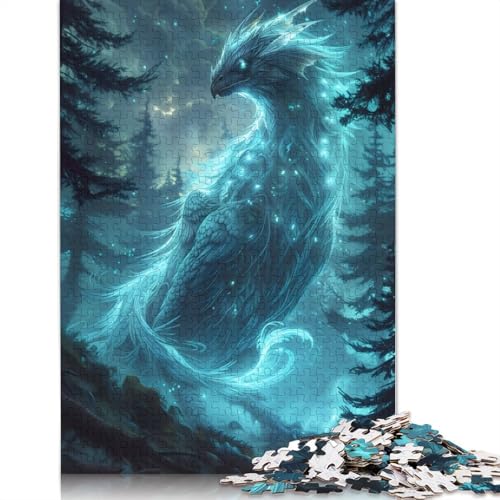 1000-teiliges Märchen-Greif-Puzzle für Erwachsene und Teenager, Holzpuzzles für Teenager, Geschenke, Entspannungspuzzles, Spiele, 1000 Teile (75 x 50 cm) von GQmoney