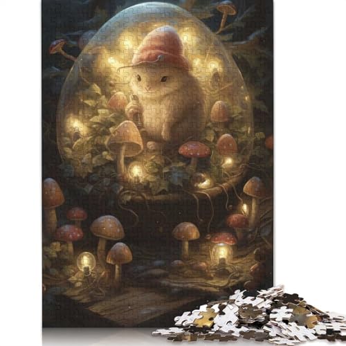 1000-teiliges Maus- und Pilz-Puzzle für Erwachsene und Teenager, Papierpuzzle, Lernspiel, Herausforderung, Spielzeug, Geburtstagsgeschenke, 1000 Stück (75 x 50 cm) von GQmoney