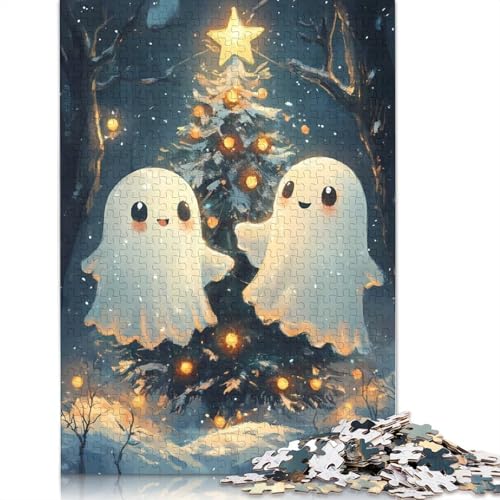 1000-teiliges Papierpuzzle mit Weihnachtsgeistern, Papierpuzzle für Erwachsene und Jugendliche ab 12 Jahren, 1000 Teile (75 x 50 cm) von GQmoney