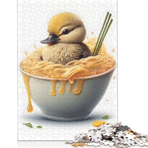 1000-teiliges Puzzle, Entenküken, kreatives quadratisches Puzzle für Erwachsene und Holzpuzzle, Spielzeug, intellektuelles Spiel, 1000 Teile (75 x 50 cm) von GQmoney
