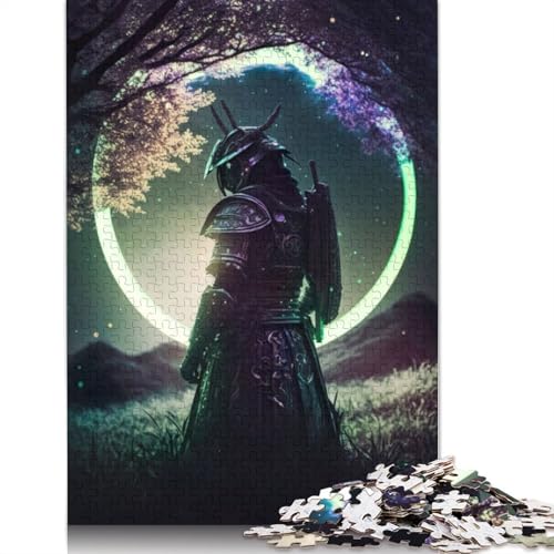 1000-teiliges Puzzle, Fantasy-Mondlicht, Samurai-Stil, Puzzlespiel, Spielzeug für Erwachsene, Familienpuzzle, Geschenkpuzzle, Erwachsene, herausfordernd, 1000 Teile (75 x 50 cm) von GQmoney