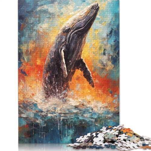 1000-teiliges Puzzle, Paletten-Walmalerei, kreatives quadratisches Puzzle für Erwachsene und Holzpuzzle, anspruchsvolles Spiel, 1000 Teile (75 x 50 cm) von GQmoney