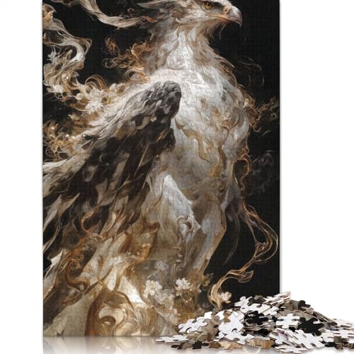1000-teiliges Puzzle „Ätherischer Adler“ für Erwachsene, Holzpuzzles für Erwachsene und Teenager, Familienunterhaltungsspielzeug, 1000 Teile (75 x 50 cm) von GQmoney
