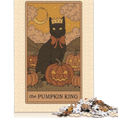 1000-teiliges Puzzle „Der Kürbiskönig“ für Erwachsene, Puzzles, Lernspielzeug, 1000 Stück (75 x 50 cm) von GQmoney