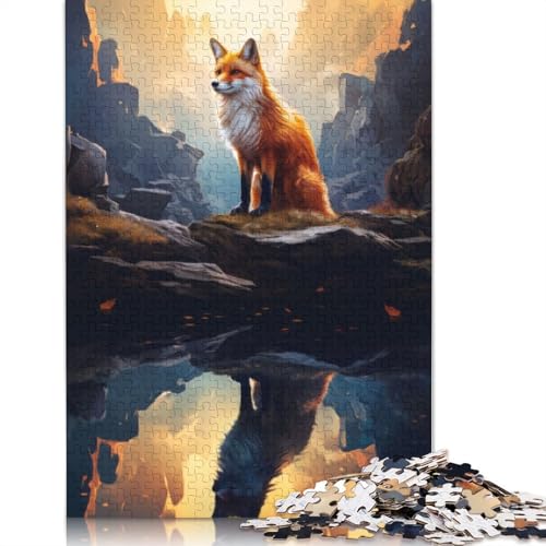 1000-teiliges Puzzle „Fuchs im Wald“, Schwierigkeitsgrad für Erwachsene, Lernspielzeug, Spiele, 1000 Teile (75 x 50 cm) von GQmoney