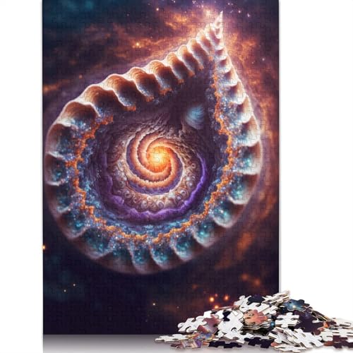 1000-teiliges Puzzle „Kosmische Muschel“ für Erwachsene, Puzzle für die Familienzeit, Gehirn-Herausforderung, 1000 Teile (75 x 50 cm) von GQmoney