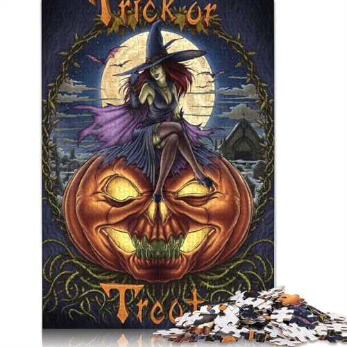 1000-teiliges Puzzle „The Halloween Spirit“ für Erwachsene und Teenager. Puzzle für Familienspaß und Spieleabende. 1000 Teile (75 x 50 cm) von GQmoney