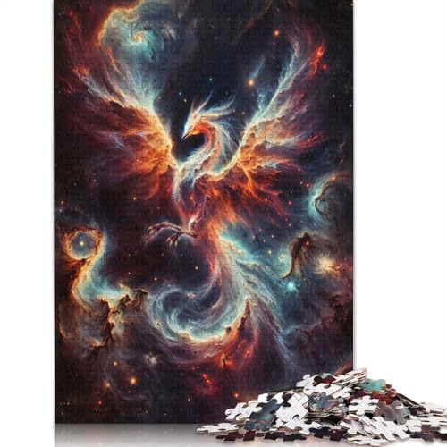 1000-teiliges Puzzle für Erwachsene, Standard-Puzzle, Phoenix-Konstellation, Kunst-Puzzle, Familiendekoration, pädagogisches Spielzeug, Spiel, 1000 Teile (38 x 26 cm) von GQmoney