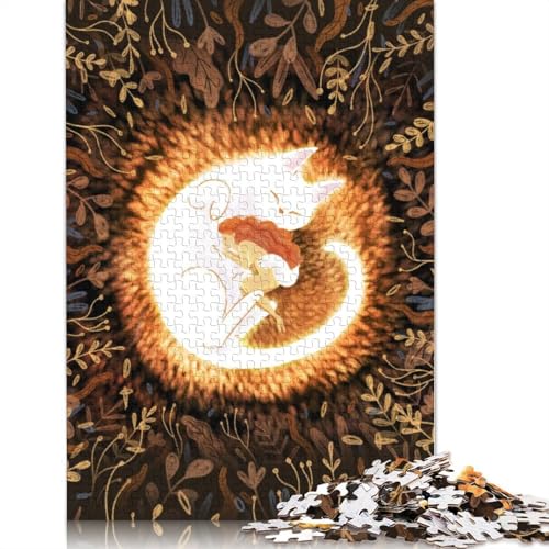 1000-teiliges Puzzle für Erwachsene, gemütliches quadratisches Puzzle für Erwachsene, Holzpuzzle, praktisches Spiel, 1000 Teile (75 x 50 cm) von GQmoney