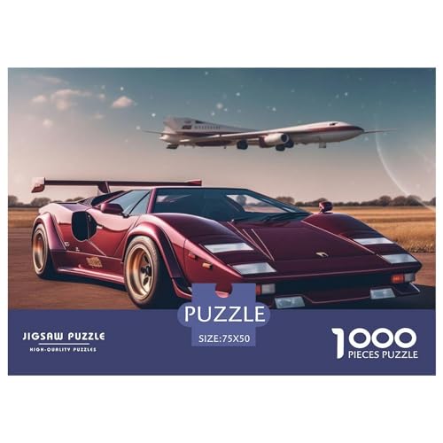 1000-teiliges Puzzle für Erwachsene, klassisches Super-Puzzle für Erwachsene, Holzpuzzle, Familienunterhaltungsspielzeug, 1000 Stück (75 x 50 cm) von GQmoney