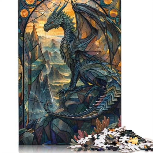 1000-teiliges Puzzle mit Drachenschwanz für Erwachsene | | Familienspaß-Puzzles für Erwachsene, Geschenke, Denkspiele, 1000 Teile (75 x 50 cm) von GQmoney