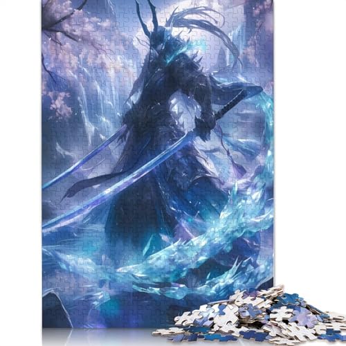 1000-teiliges Puzzle mit japanischen Samurai-Kristallen, Schwierigkeitsgrad für Erwachsene, Lernspielzeug, Spiele, 1000 Stück (38 x 26 cm) von GQmoney