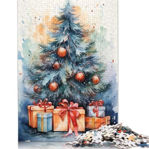 1000-teiliges Puzzle zur Weihnachtszeit für Erwachsene und Teenager, Lernspiele für zu Hause, DIY-Spielzeug, 1000 Stück (75 x 50 cm) von GQmoney