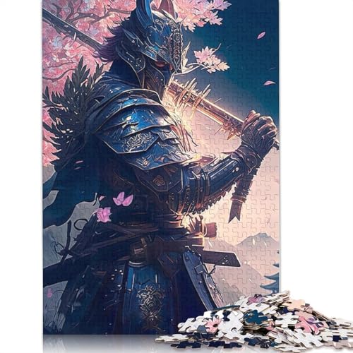 1000-teiliges Sakura-Samurai-Puzzle, Schwierigkeitsgrad, Lernspiele, Spielzeug, 1000 Stück (38 x 26 cm) von GQmoney