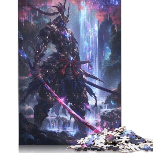 1000-teiliges Samurai-Puzzle aus Kristall, Schwierigkeitsgrad, Lernspiele, Spielzeug, 1000 Stück (38 x 26 cm) von GQmoney