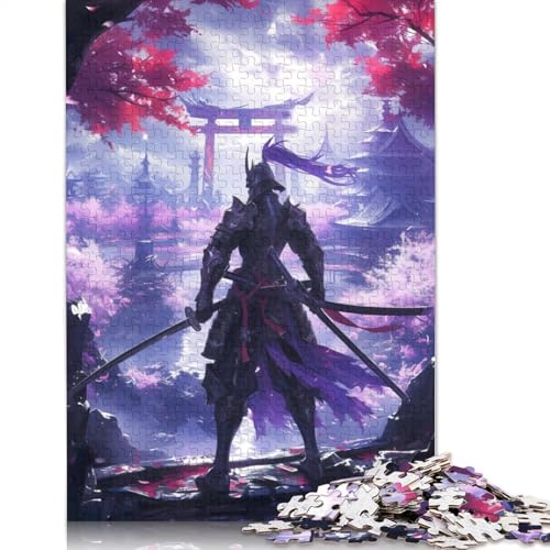 1000-teiliges Samurai-Puzzle mit japanischer Kultur, Schwierigkeitsgrad für Erwachsene, Lernspielzeug, Spiele, 1000 Stück (75 x 50 cm) von GQmoney