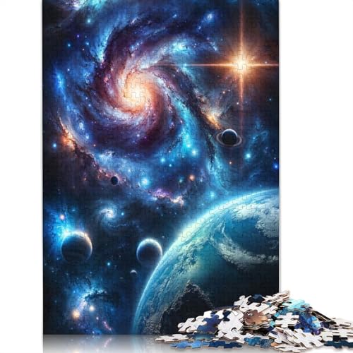 1000-teiliges Stardust Symphony-Puzzle für Erwachsene, Puzzle, Puzzles für Erwachsene, Lernspielzeug, 1000 Teile (75 x 50 cm) von GQmoney