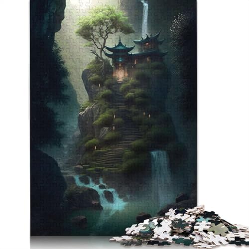 1000-teiliges kolossales magisches Haus-Puzzle, Schwierigkeitsgrad für Erwachsene, Lernspielzeug, Spiele, Familiendekoration, 1000 Stück (38 x 26 cm) von GQmoney