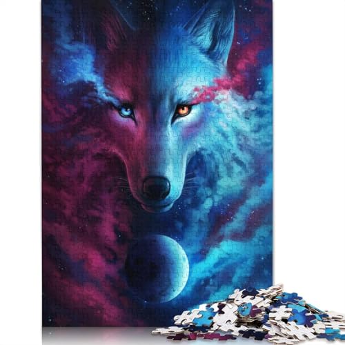 1500 Teile „Wo Licht und Dunkelheit aufeinandertreffen“ für Erwachsene, schwierige Holzpuzzles für Erwachsene und Jugendliche ab 12 Jahren, 1500 Teile (85 x 57 cm) von GQmoney