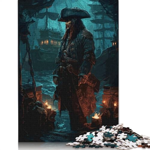 1500-teiliges Hoary Buccaneer-Puzzle für Erwachsene, Holzpuzzles für Erwachsene und Jugendliche ab 12 Jahren, 1500 Teile (85 x 57 cm) von GQmoney