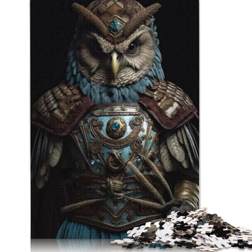 1500-teiliges Puzzle, Krieger-Eule, Puzzles für Holzpuzzles, Lernspiel für Erwachsene, 1500 Teile (85 x 57 cm) von GQmoney
