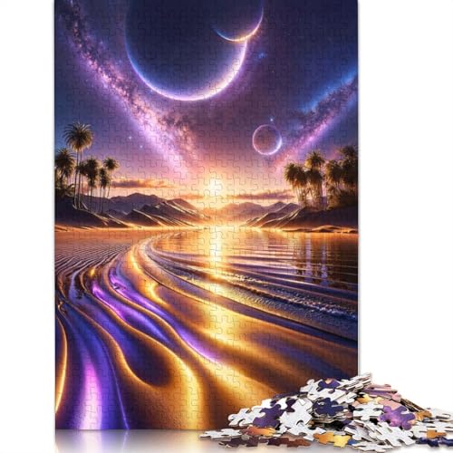 1500-teiliges Puzzle „Celestial Shores“ für Erwachsene, Puzzle für Erwachsene und Jugendliche, Lernspiel, 1500 Teile (85 x 57 cm) von GQmoney
