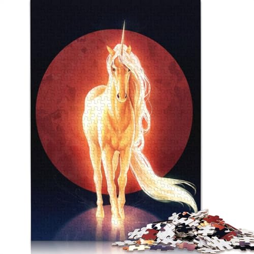 1500-teiliges Puzzle „Das letzte Einhorn“ für Erwachsene, Holzpuzzle für Erwachsene und Jugendliche ab 12 Jahren, 1500 Teile (85 x 57 cm) von GQmoney