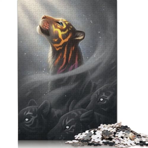 1500-teiliges Puzzle „Finding Myself Tiger“ für Erwachsene, Holzpuzzle für Erwachsene und Jugendliche ab 12 Jahren, 1500 Teile (85 x 57 cm) von GQmoney