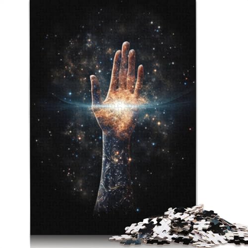 1500-teiliges Puzzle „Himmlische Hand“ für Erwachsene Teenager. Holzpuzzles für Teenager, Geschenke, Entspannungspuzzles, Spiele, 1500 Teile (85 x 57 cm) von GQmoney