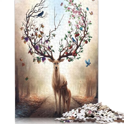 1500-teiliges Puzzle zum Thema Jahreszeitenwechsel für Erwachsene, Holzpuzzle für Erwachsene und Jugendliche ab 12 Jahren, 1500 Teile (85 x 57 cm) von GQmoney