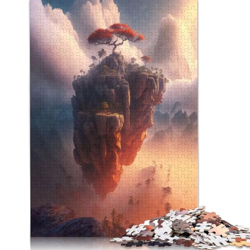 520 Teile „Das schwimmende Schloss“ für Erwachsene, schwierige Holzpuzzles, Puzzles für Erwachsene, Lernspiel, Herausforderungsspielzeug, 520 Stück (52 x 38 cm) von GQmoney