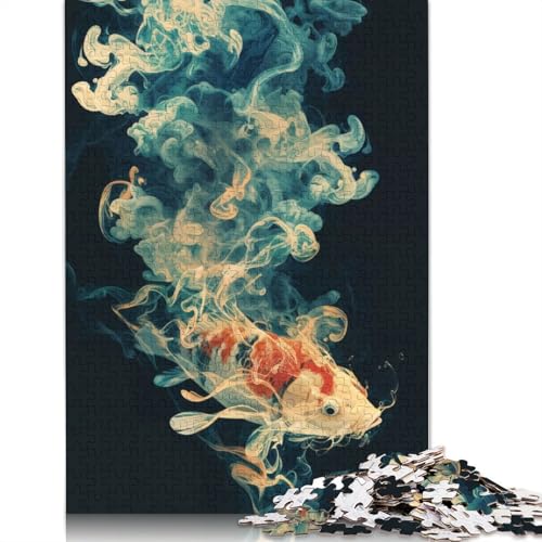 520 Teile Koi Wisp Puzzle für Erwachsene | Holzpuzzle | Nachhaltiges Puzzle für Erwachsene | Spiele 520 Teile (52 x 38 cm) von GQmoney