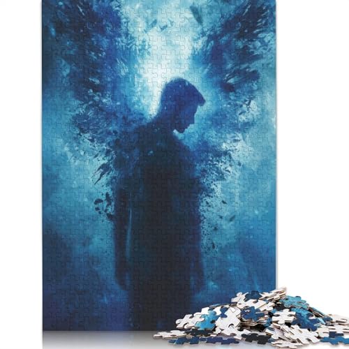 520-teiliges Fallen Angel-Puzzle für Erwachsene Teenager, Holzpuzzles für Teenager, Geschenke, Entspannungspuzzles, Spiele, 520 Stück (52 x 38 cm) von GQmoney