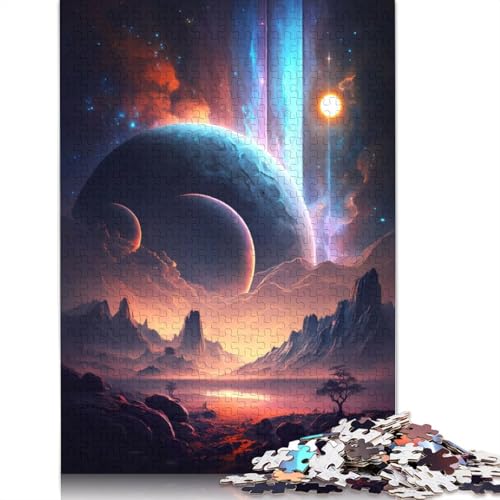 520-teiliges Fantasy-Spektrum der Galaxie-Puzzles für Erwachsene und Teenager, Holzpuzzles für Erwachsene, Heimdekoration, Puzzlespielzeug, 520 Stück (52 x 38 cm) von GQmoney