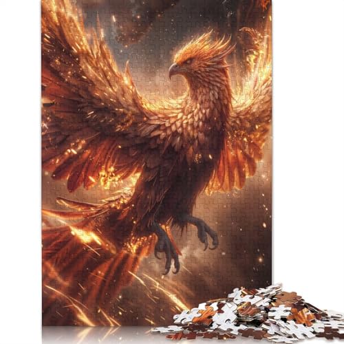520-teiliges Märchen-Puzzle mit Feuer-Phönix, für Erwachsene, Puzzle, Puzzles für Erwachsene, Lernspielzeug, 520 Teile (52 x 38 cm) von GQmoney