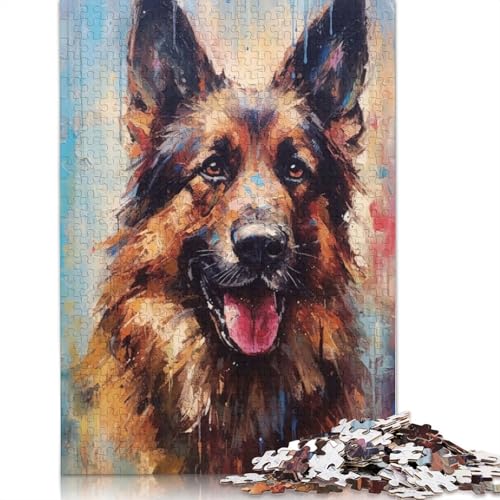 520-teiliges Puzzle, Paletten-Schäfermalerei, kreatives quadratisches Puzzle für Erwachsene und Holzpuzzle, Lernspielzeug, 520 Teile (52 x 38 cm) von GQmoney