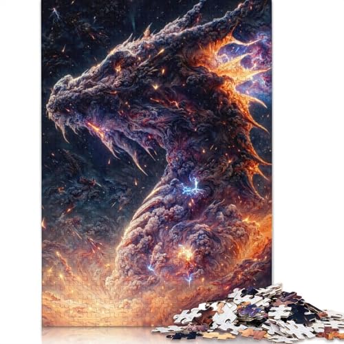 520-teiliges Puzzle „Der Regenbogendrache“ für Erwachsene, Holzpuzzle für Erwachsene und Jugendliche, Lernspielzeug, 520 Teile (52 x 38 cm) von GQmoney