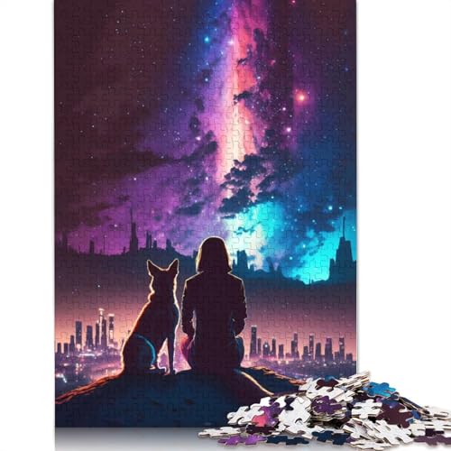 520-teiliges Puzzle „Galaktische Ansicht“ für Erwachsene Teenager, Puzzle für Erwachsene, Lernspiel für Erwachsene, 520 Teile (52 x 38 cm) von GQmoney