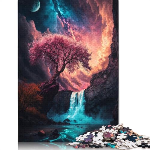 520-teiliges Puzzle „Himmlische Kaskade“ für Erwachsene, Puzzle für Erwachsene und Jugendliche, Lernspiel, 520 Teile (52 x 38 cm) von GQmoney