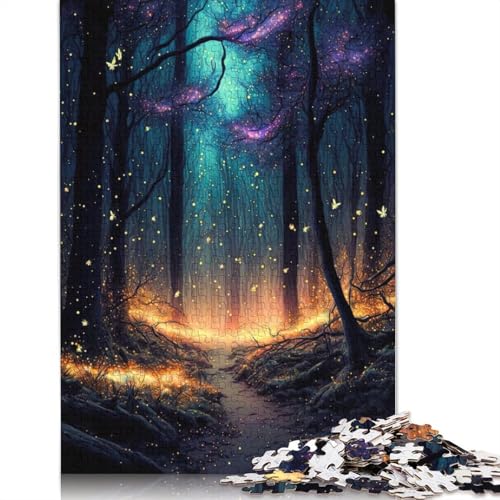 520-teiliges Puzzle „Magische Bäume“ für Erwachsene Teenager, Holzpuzzles für Teenager, Geschenke, Entspannungspuzzlespiele, 520 Teile (52 x 38 cm) von GQmoney