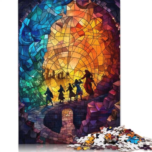520-teiliges Puzzle „Party of Adventurers“ für Erwachsene, Holzpuzzles für Erwachsene und Teenager, Familienunterhaltungsspielzeug, 520 Teile (52 x 38 cm) von GQmoney