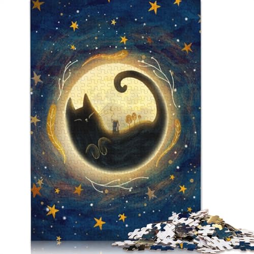 520-teiliges Puzzle für Erwachsene, quadratisches Puzzle „Einsamkeit“ für Erwachsene, Holzpuzzle, praktisches Spiel, 520 Teile (52 x 38 cm) von GQmoney