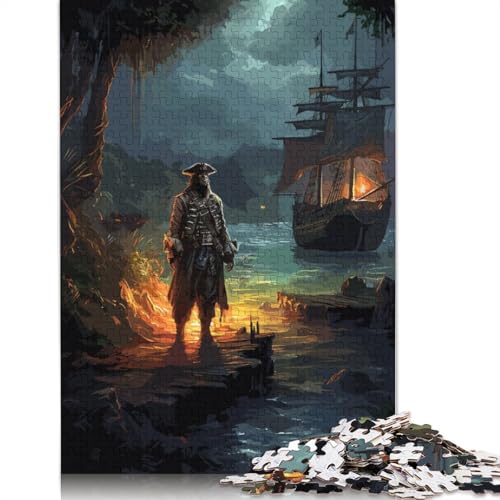 520-teiliges Puzzle mit isoliertem Seeräuber für Erwachsene, Holzpuzzles für Erwachsene und Jugendliche ab 12 Jahren, 520 Teile (52 x 38 cm) von GQmoney