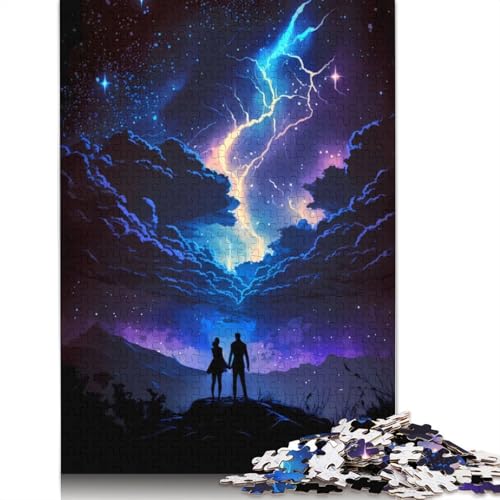 520-teiliges Puzzle zum Thema Galaktischer Blitzschlag für Erwachsene, Puzzle, Puzzles für Erwachsene, Lernspielzeug, 520 Teile (52 x 38 cm) von GQmoney