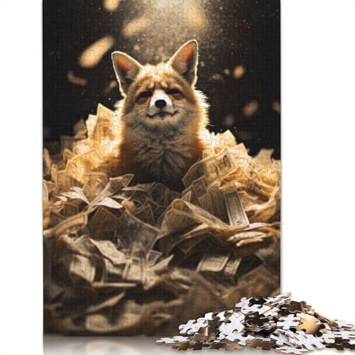 520-teiliges Puzzlespiel für Erwachsene, Rotfuchs, luxuriös, aus Holz, 520 Teile (52 x 38 cm) von GQmoney