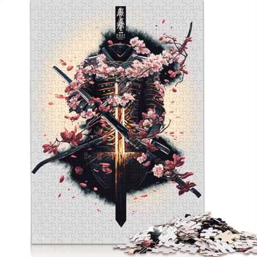 520-teiliges Samurai-Essentials für Erwachsene, schwierige Holzpuzzles, Puzzles für Erwachsene, Lernspiel, Herausforderungsspielzeug, 520 Stück (52 x 38 cm) von GQmoney